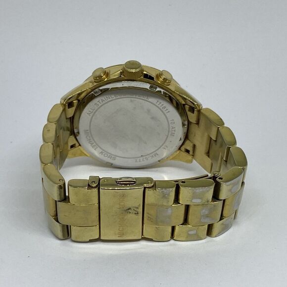 Michael Kors Runway MK5777 Men's Stainless Steel Analog Dial Quartz Watch RQ50 - Picture 10 of 12